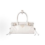 PRADA普拉达 Bonnie 涂珐琅三⻆形⾦属徽标 ⼿提包 迷你 ⼥款